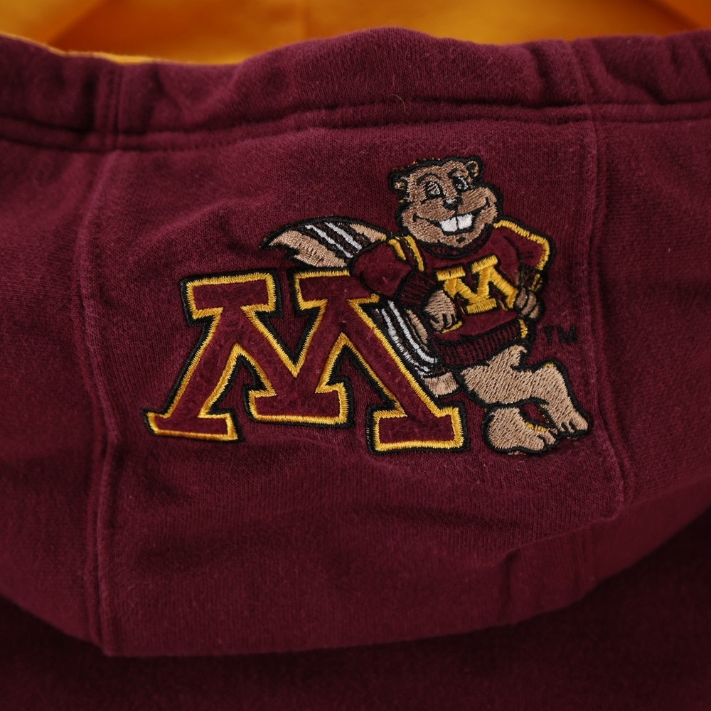 Colosseum Minnesota Golden Gophers Hoodie Mens Medium Maroon Gold Pullover NCAA - Picture 9 of 10
